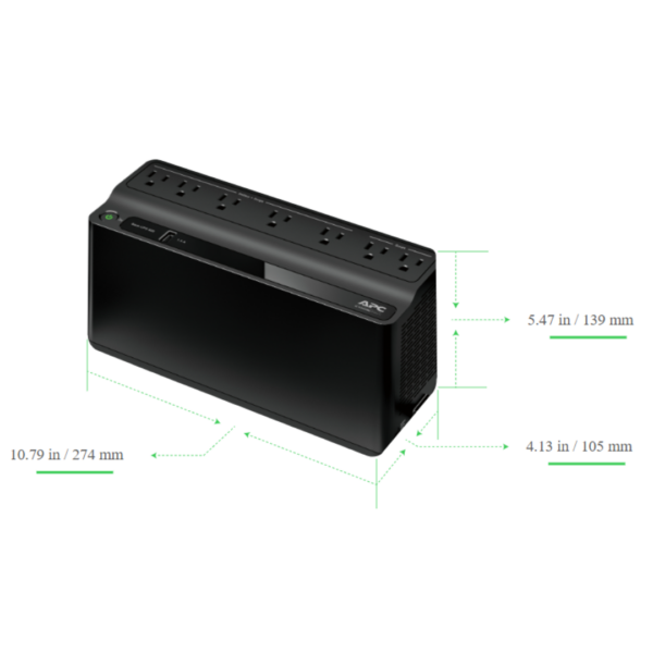 UPS APC BE600M1 - 600VA/330W - Imagen 3